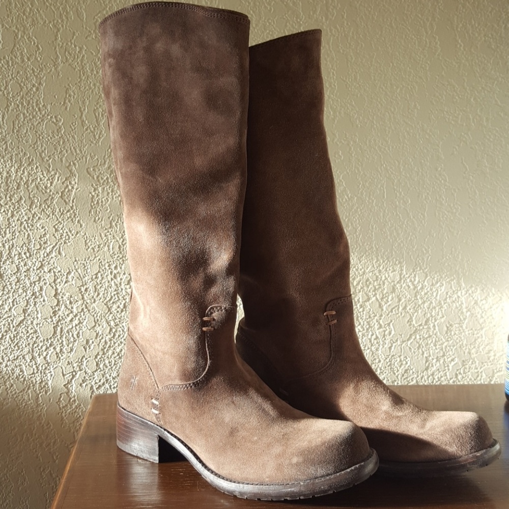 Frye suede boots